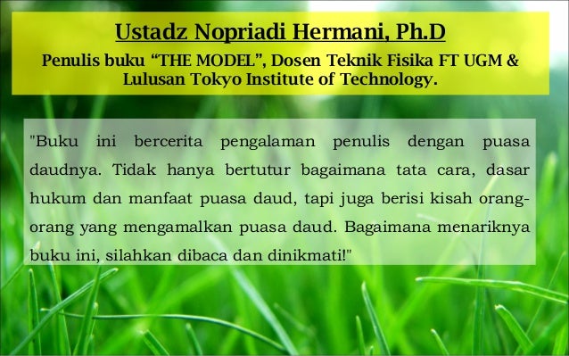 Puasa Daud Testimoni - Surat CC