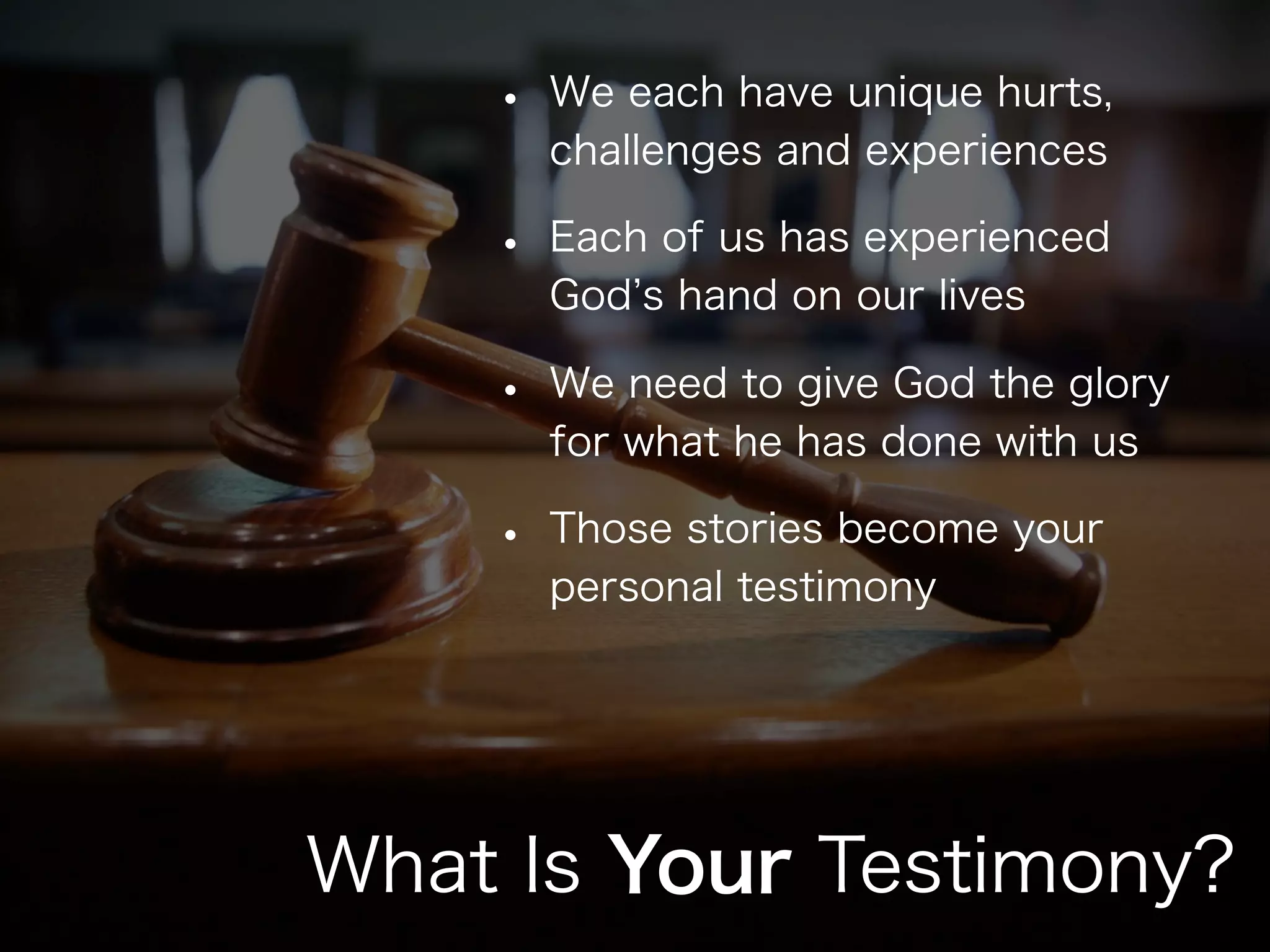 Testimony