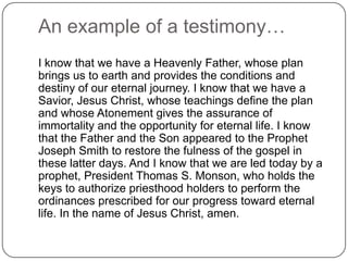 Testimony | PPT