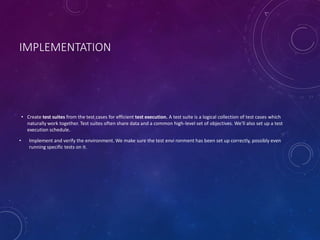 Test implementation and execution | PPTX