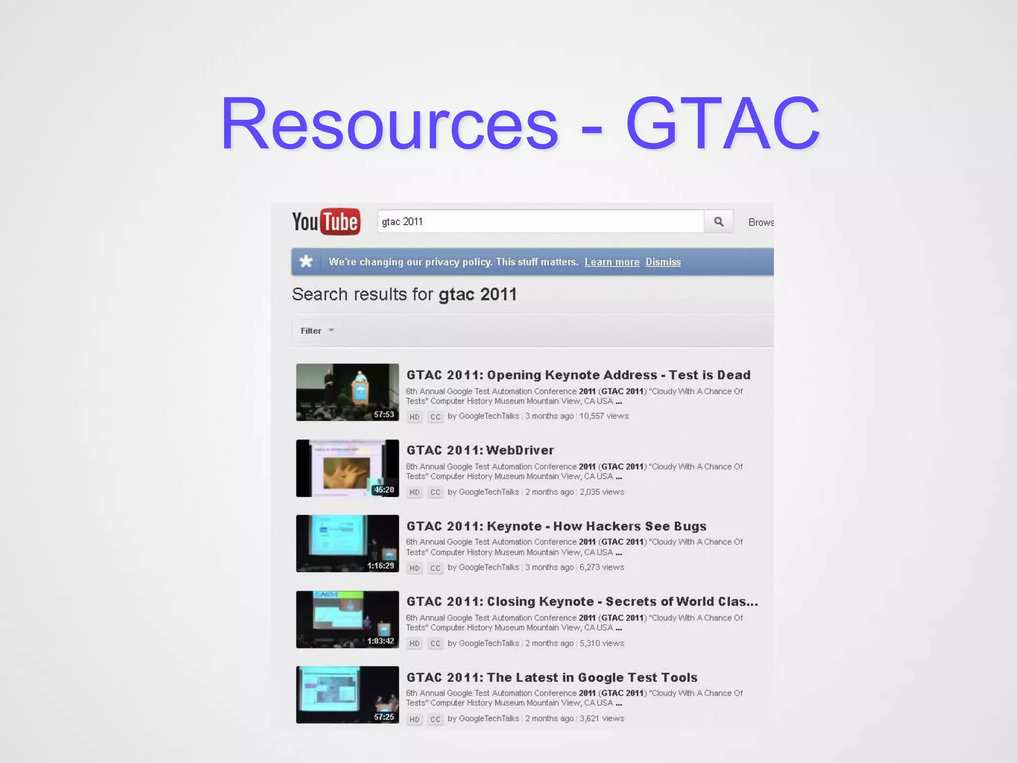 Resources - GTAC
 