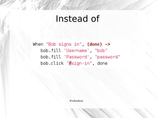 Instead of

@robashton

 