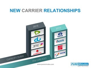 www.pureminutes.com
NEW CARRIER RELATIONSHIPS
 