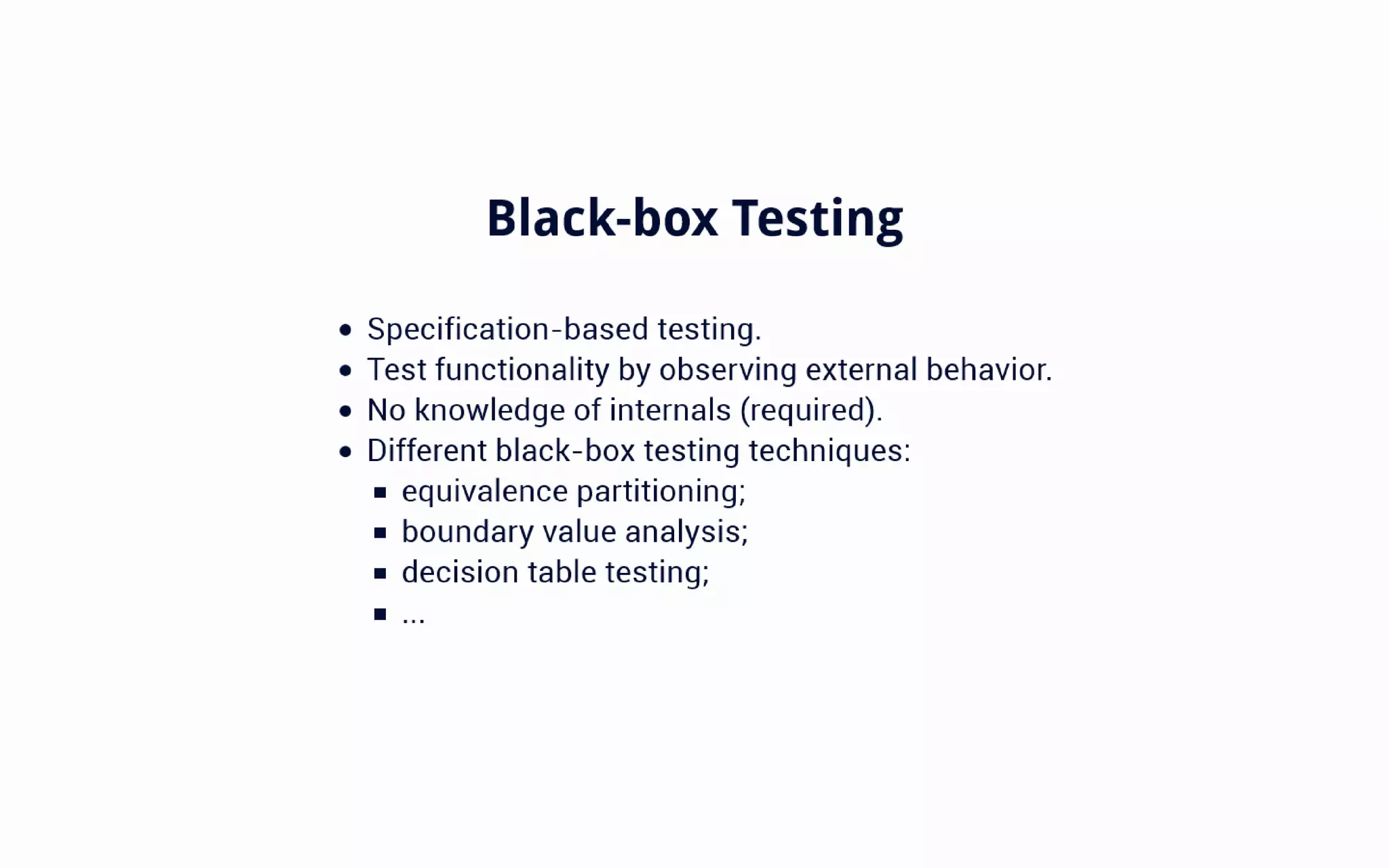 An Introduction to Software Testing