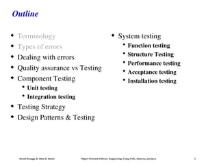 Comprehensive Guide to Software Testing Using UML, Patterns, and Java | PPT