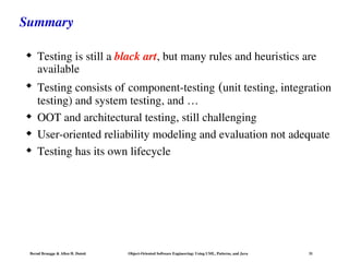Comprehensive Guide to Software Testing Using UML, Patterns, and Java | PPT
