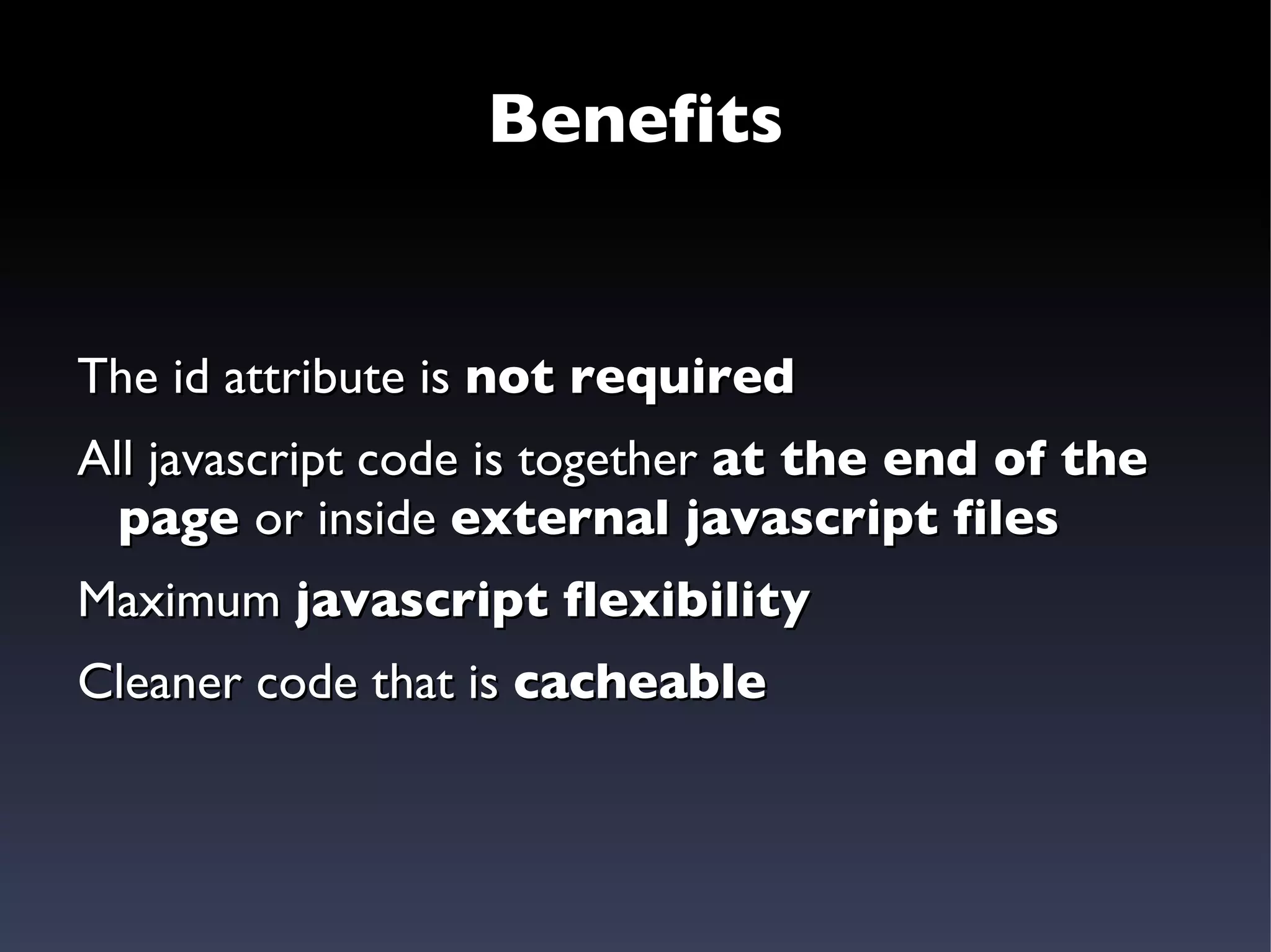 Some libraries  must be loaded  before the HTML  (really bad for performance) 