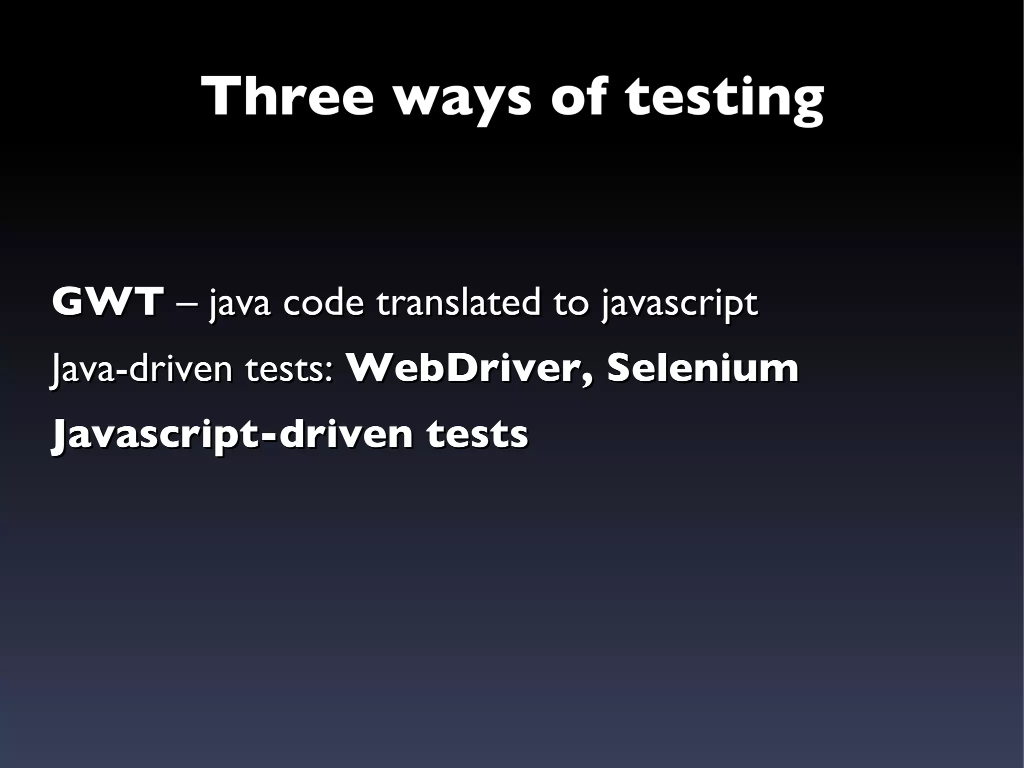Add static javascript code Add javascript code as needed 
