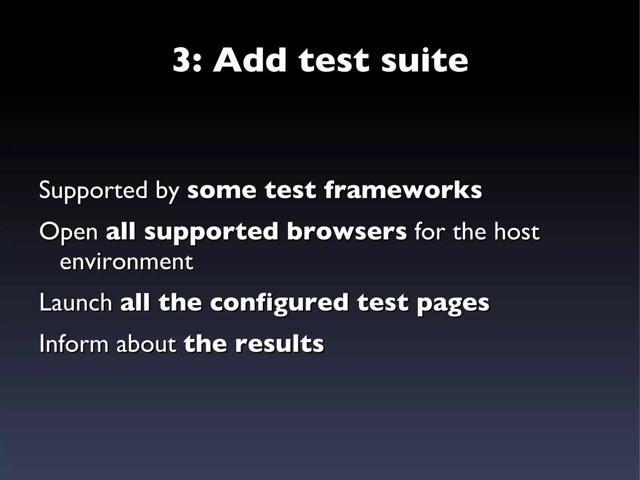 Java-driven tests:  WebDriver, Selenium 