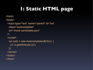 All javascript code is together  at the end of the page  or inside  external javascript files 