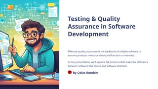 Testing-and-Quality-Assurance-in-Software-Development | PPT