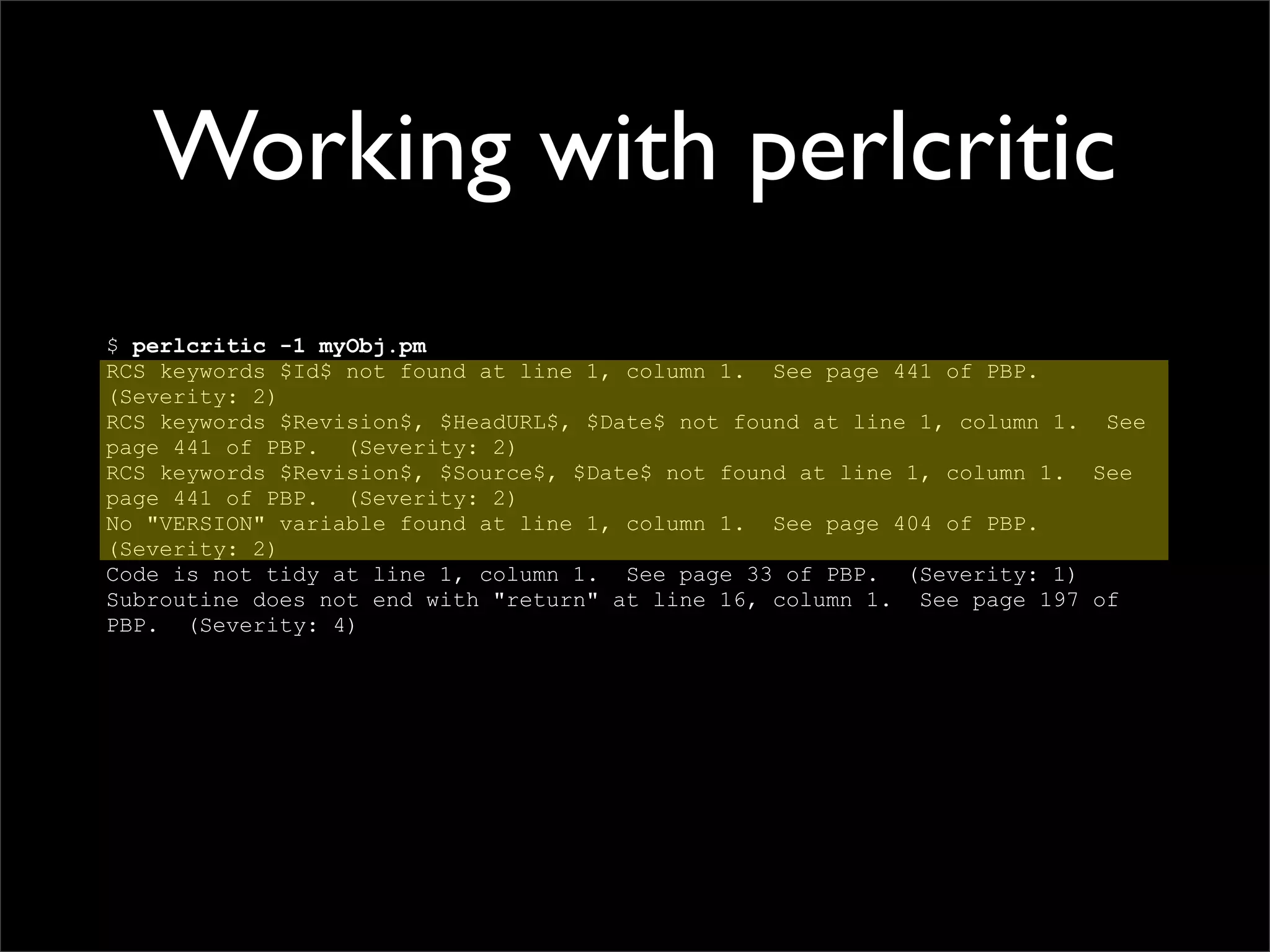 Testing Code and Assuring Quality