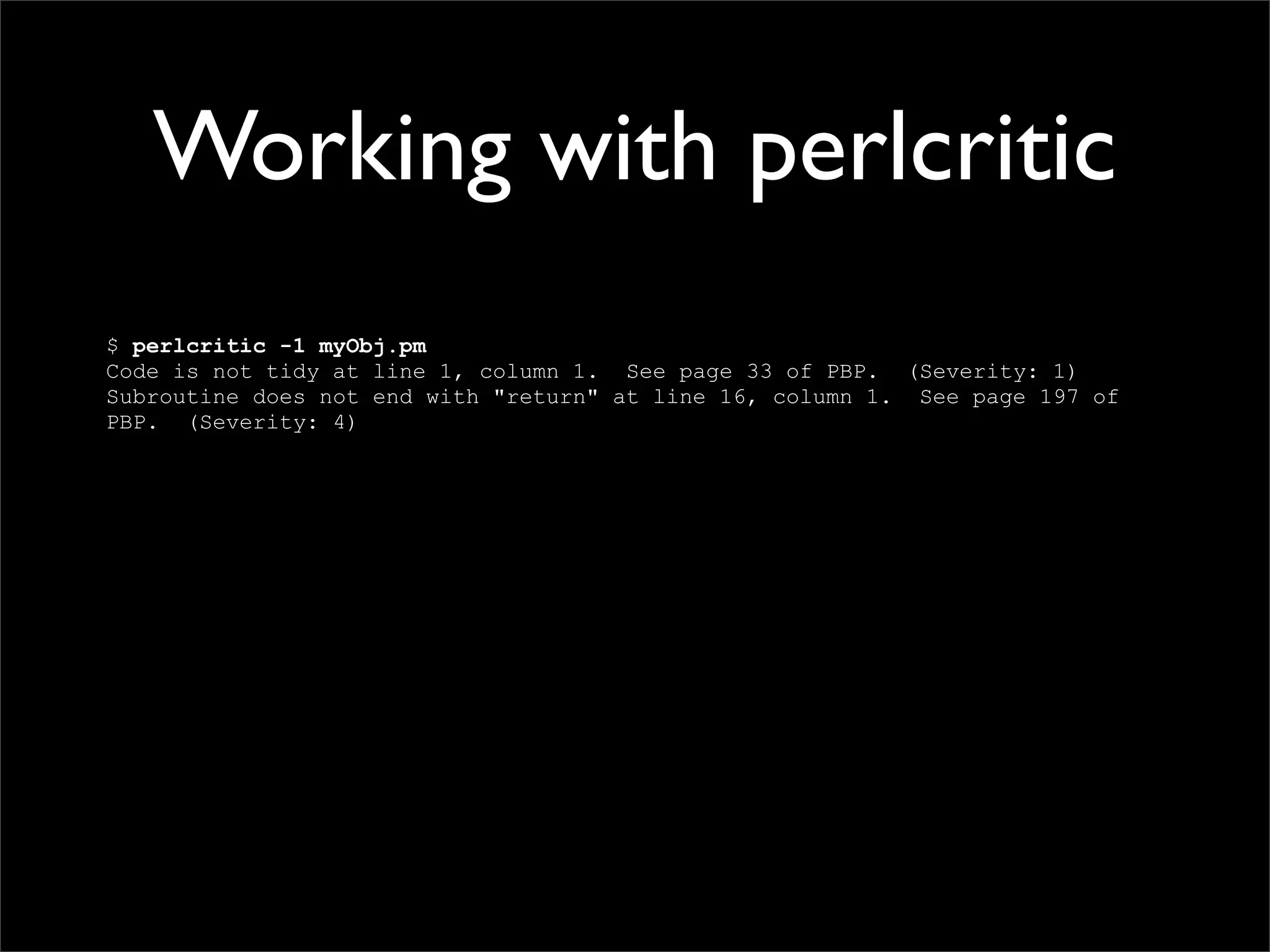 Testing Code and Assuring Quality
