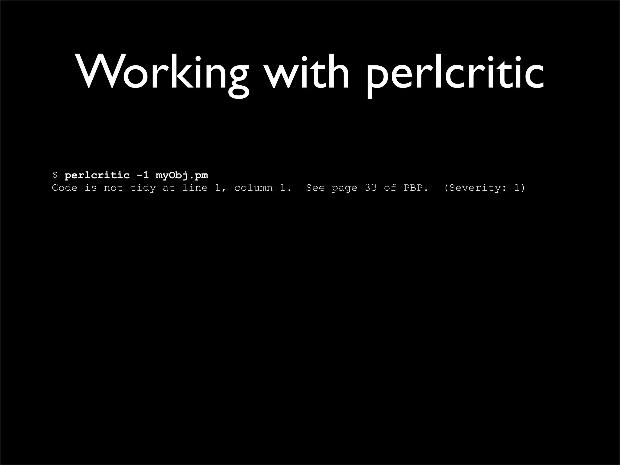 Testing Code and Assuring Quality