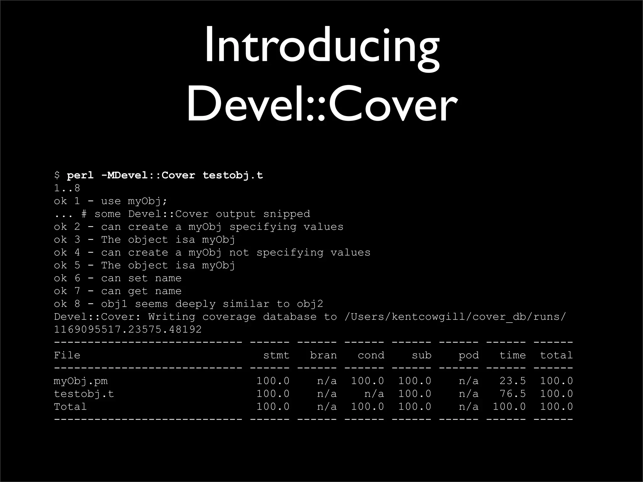 Testing Code and Assuring Quality