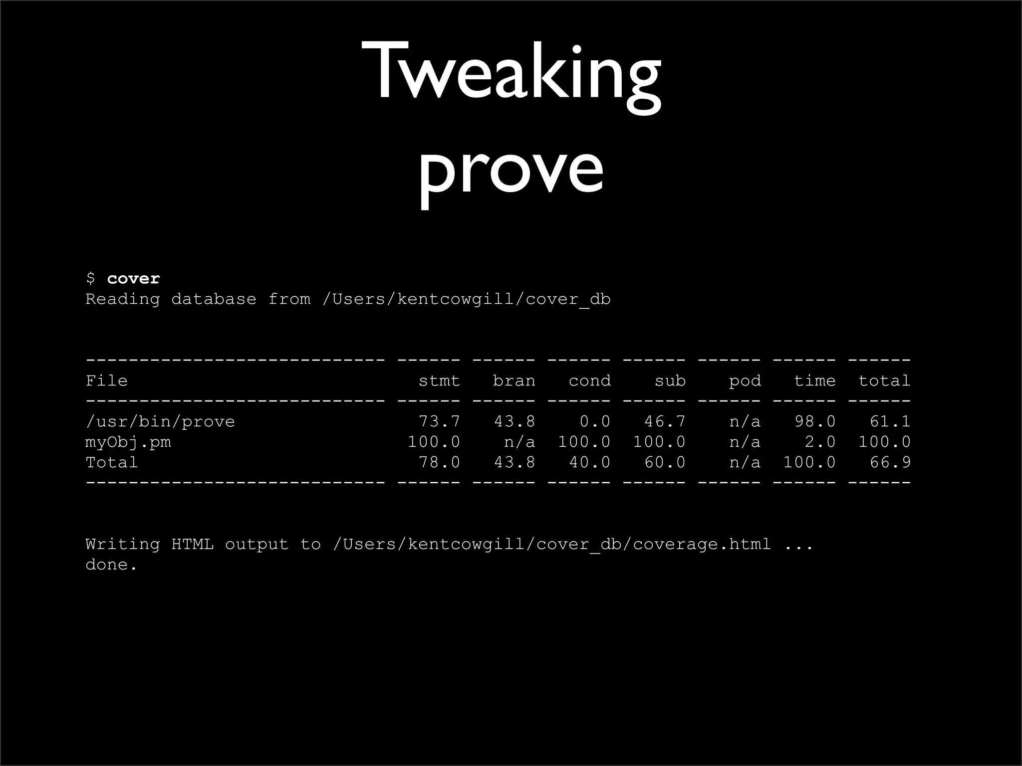 Testing Code and Assuring Quality