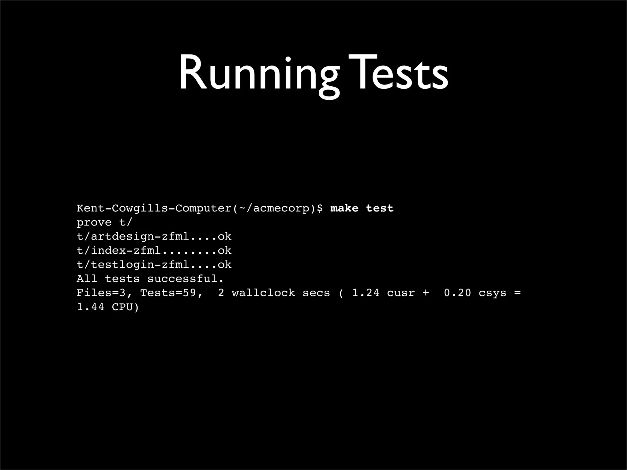 Testing Code and Assuring Quality