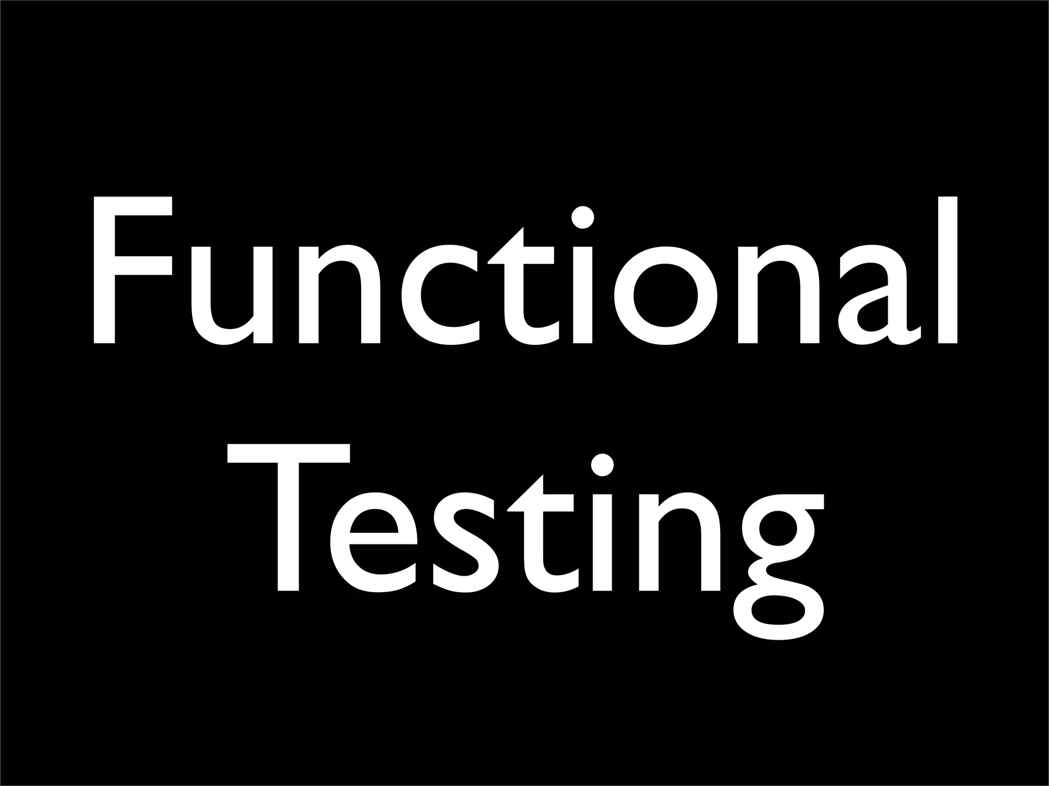 Testing Code and Assuring Quality