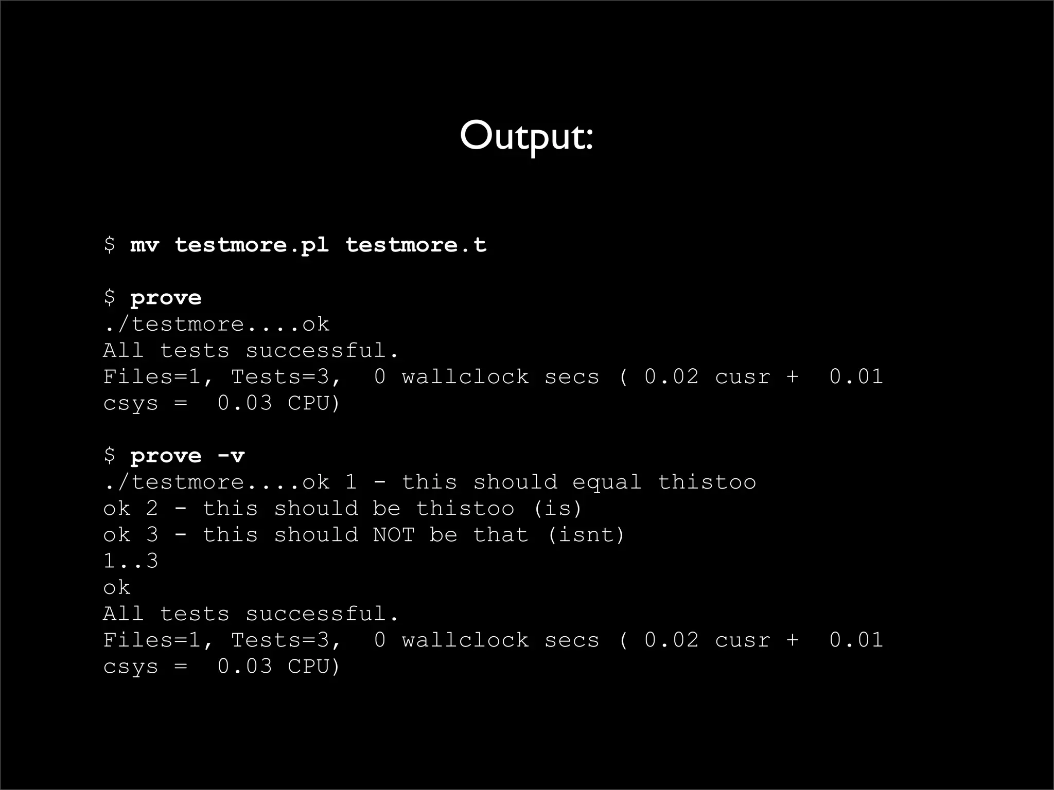 Testing Code and Assuring Quality