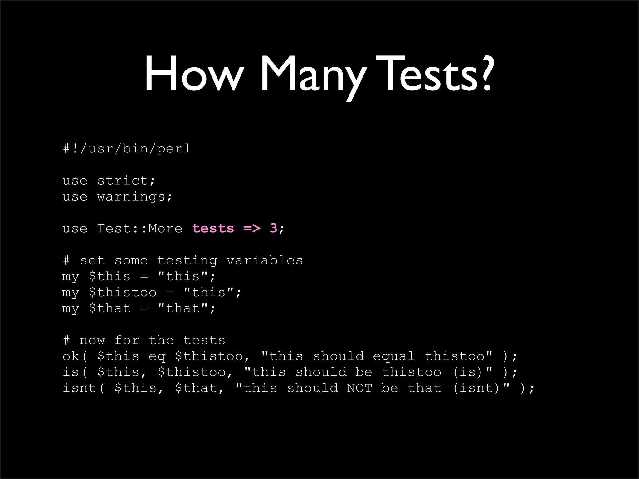 Testing Code and Assuring Quality