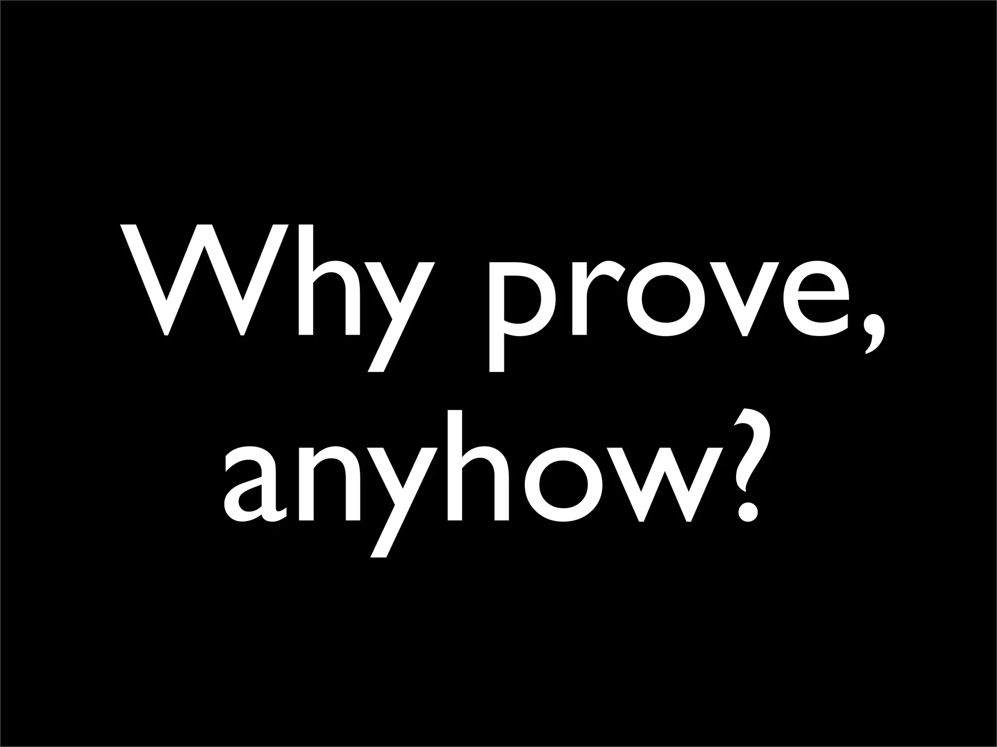 Testing Code and Assuring Quality