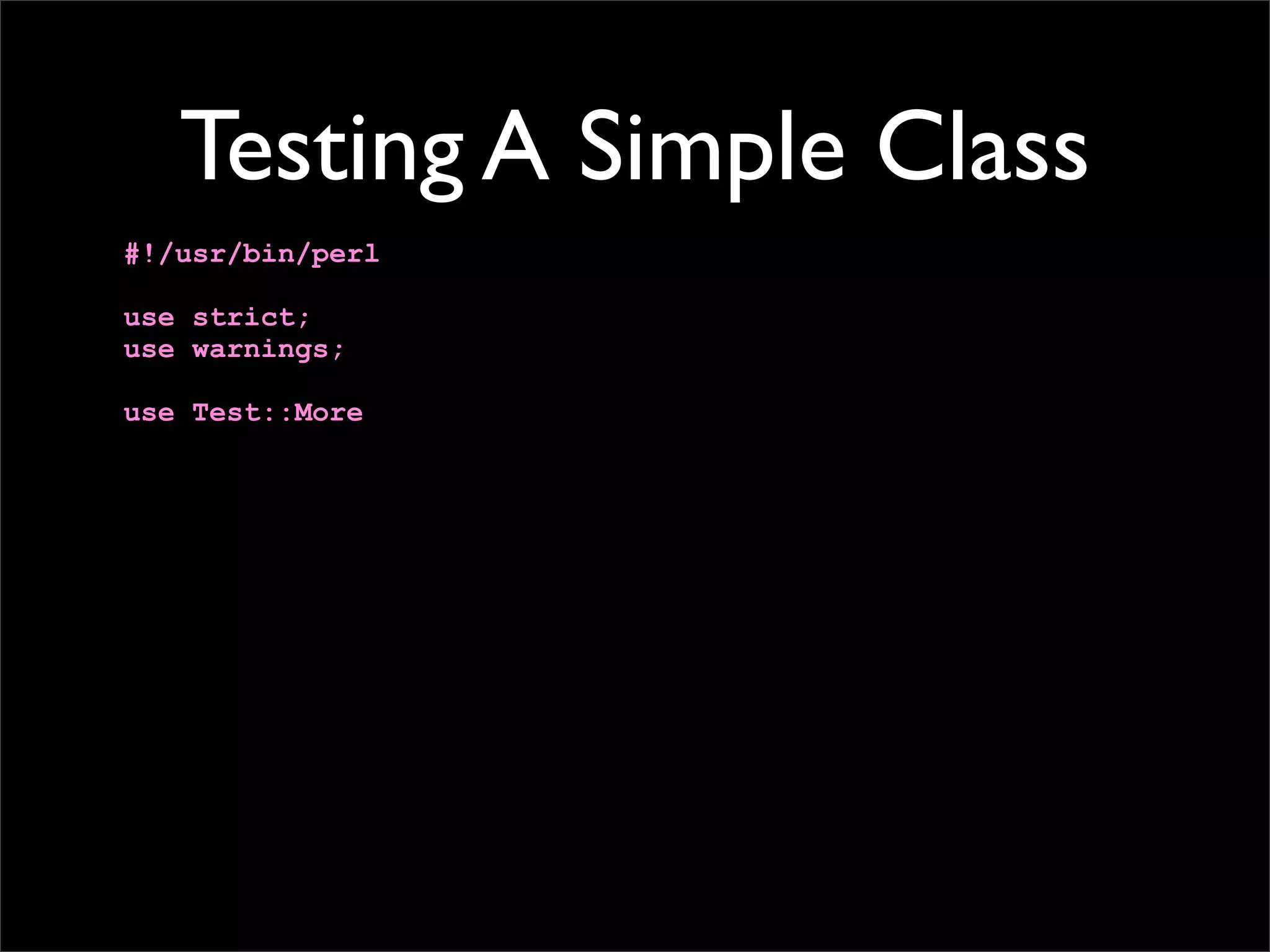 Testing Code and Assuring Quality