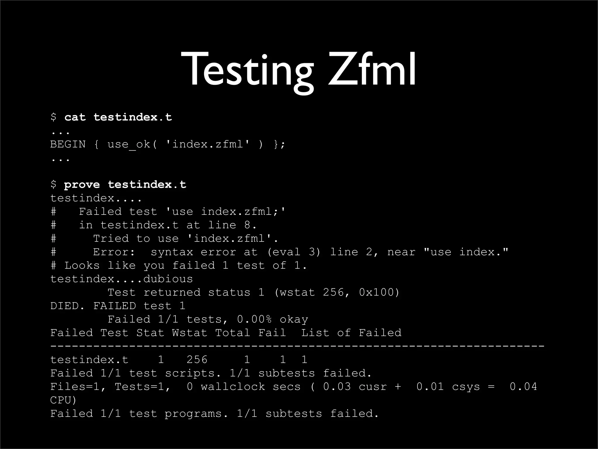Testing Code and Assuring Quality