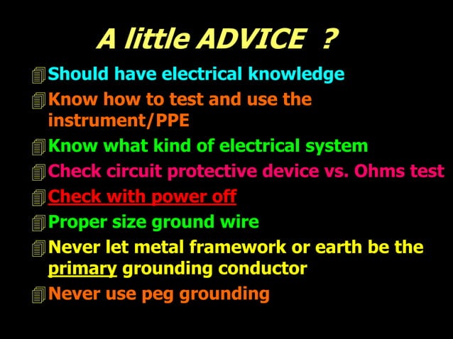 View of testing-grounding-systems.ppt