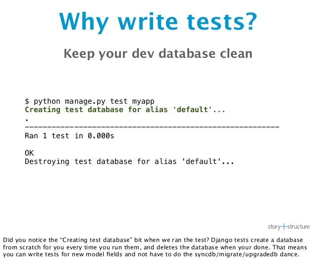 Run django tests for free