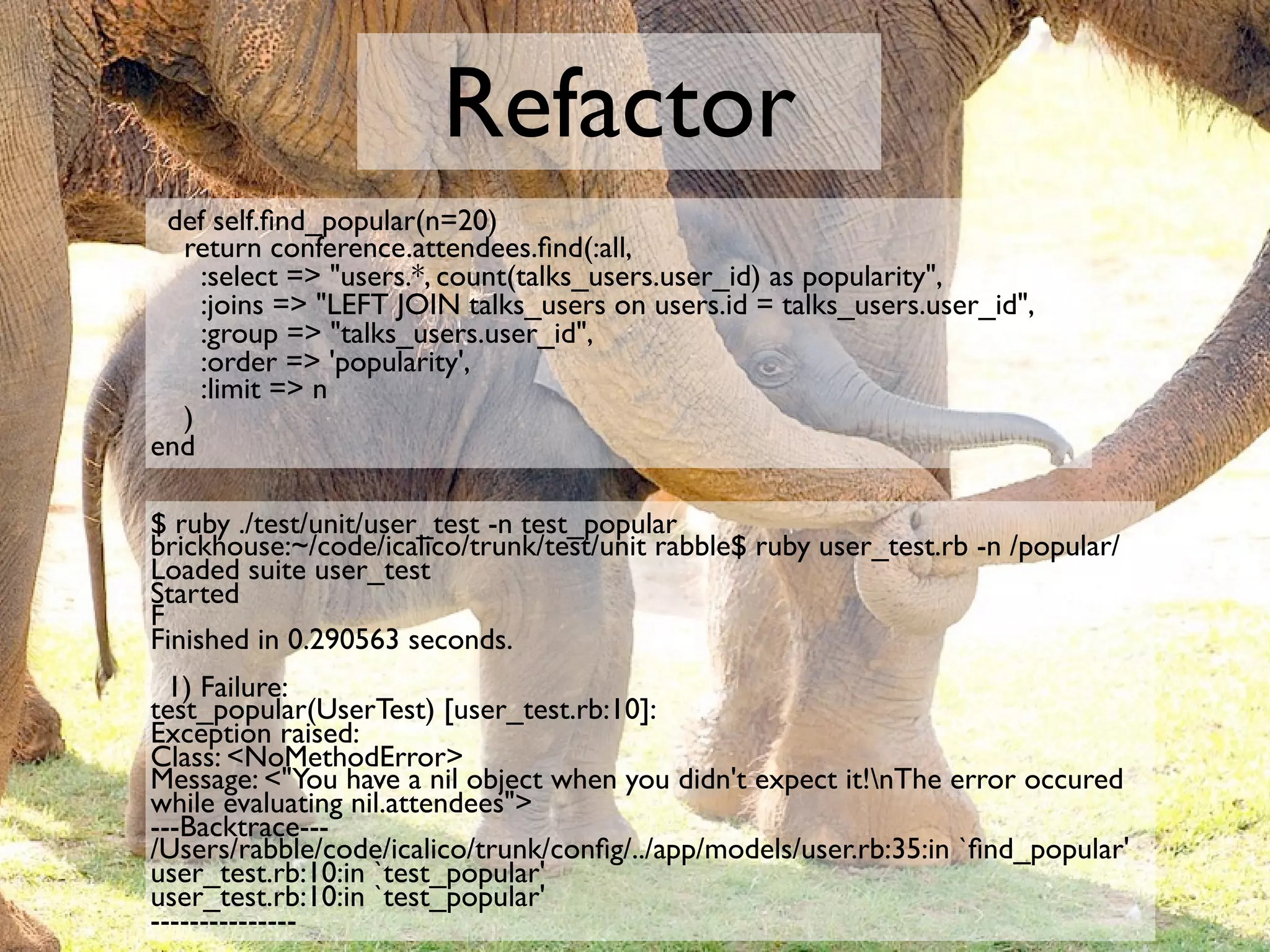 Testing Legacy Rails Apps