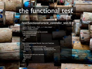 Testing Legacy Rails Apps