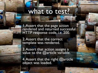 Testing Legacy Rails Apps