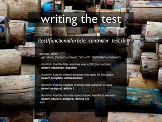 Testing Legacy Rails Apps