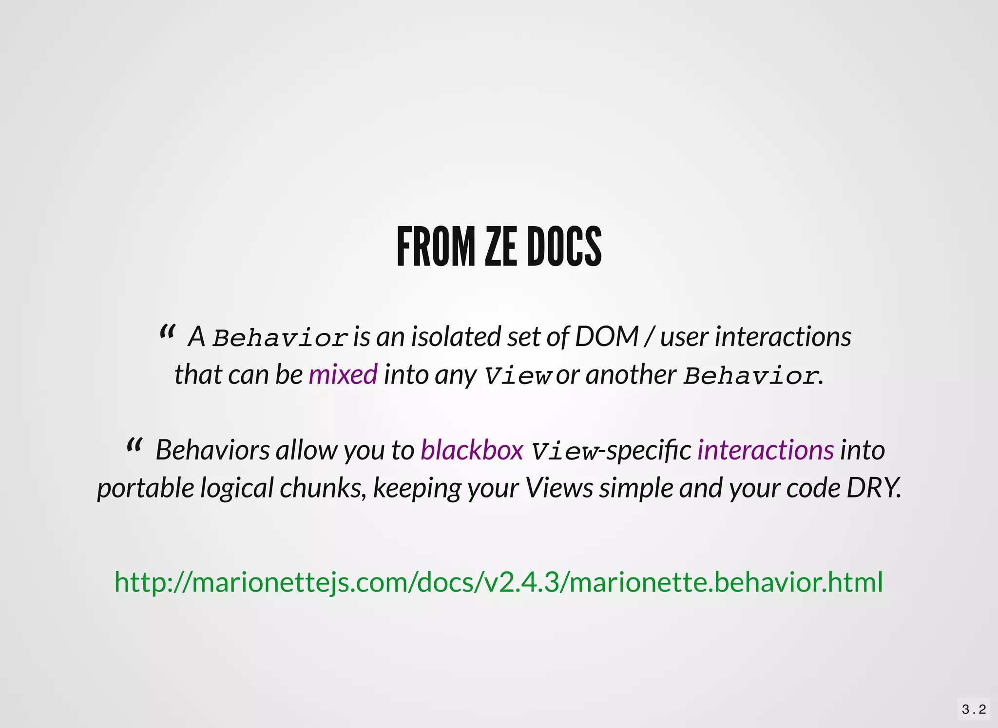 Testing Marionette.js Behaviors | PPT