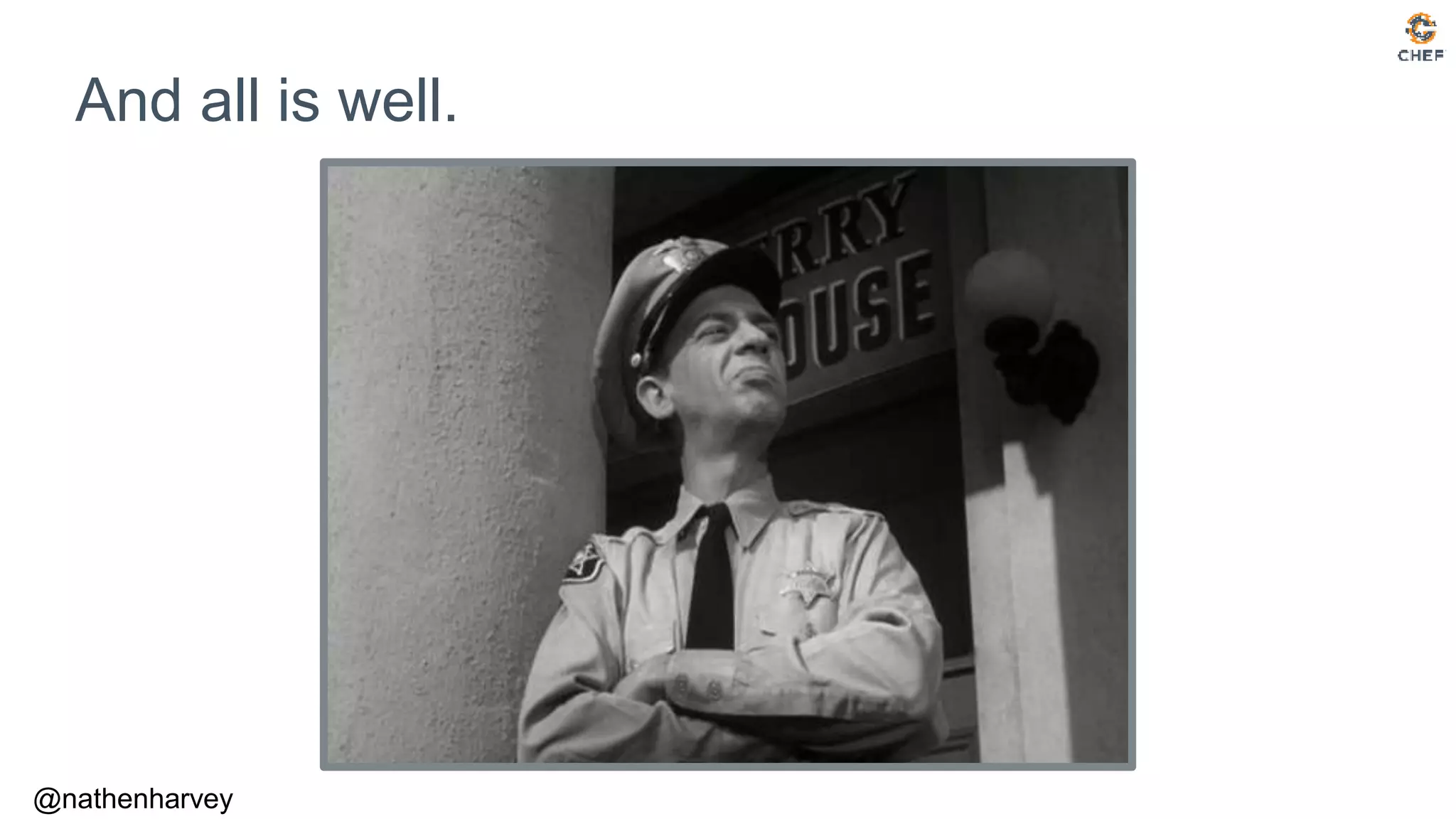 @nathenharvey
And all is well.
 