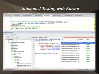 Automated Testing with Karma

 