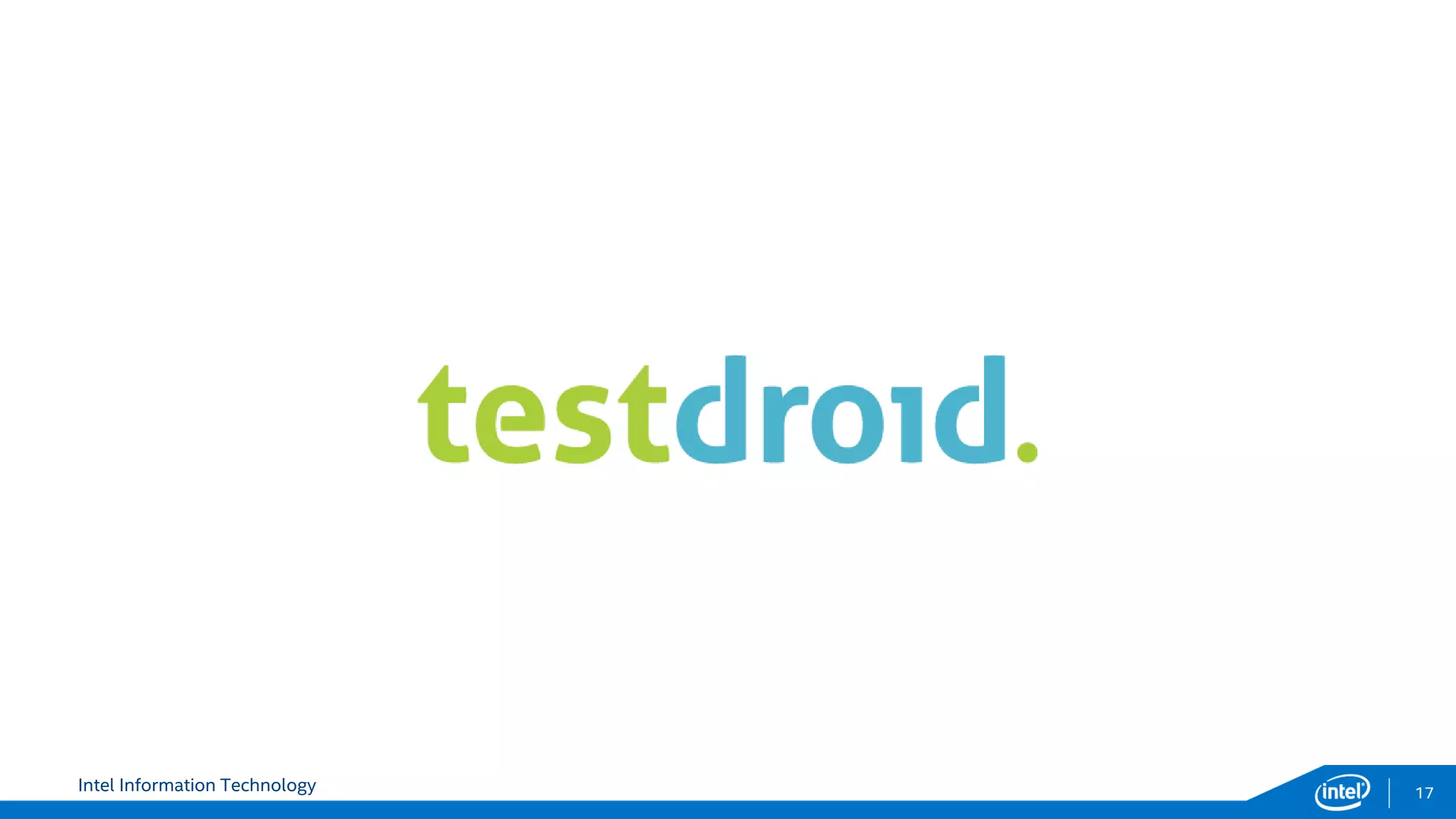 Intel Information Technology 17
 