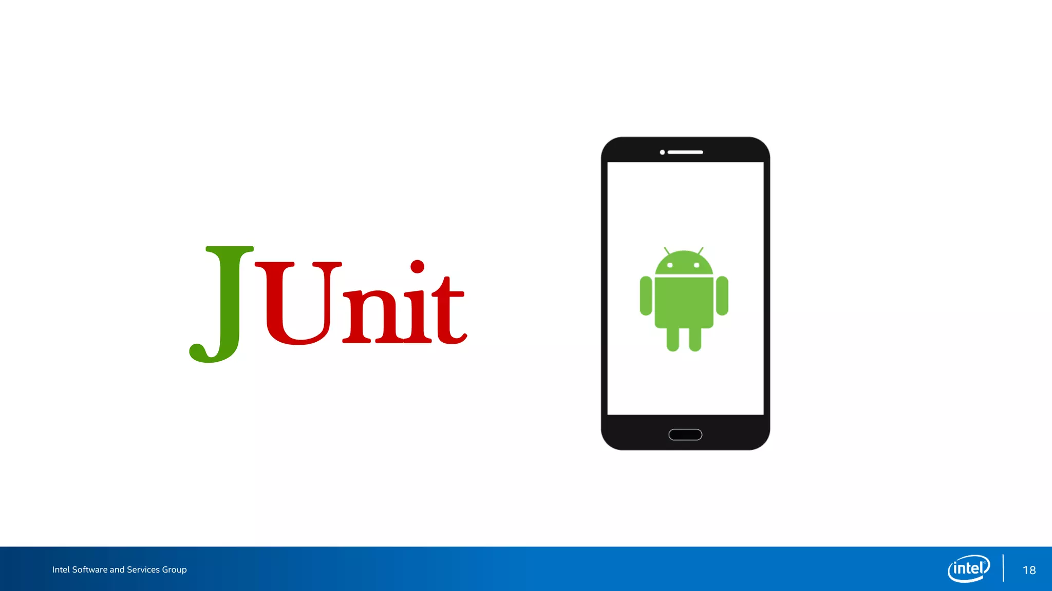 Intel Software and Services Group 22
Espresso – Vilibra Case
• Virtual Librarian
• Help to remember the books I
lend
• How to automate the lend
details view?
• Class:
TestViewLendedBookDetailFlow
 
