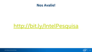 Intel Software and Services Group 30
References
• Android Testing: https://developer.android.com/tools/testing/testing_android.html
• Android Unit Testing Support: http://tools.android.com/tech-docs/unit-testing-support
• UI Testing: https://developer.android.com/training/testing/ui-testing/index.html
• Android Testing Support Library: https://developer.android.com/tools/testing-support-
library
• Android Instrumentation:
http://developer.android.com/tools/testing/testing_android.html#Instrumentation
• Junit: http://junit.org
• Testdroid: http://testdroid.com
• Intel App Testing Page: https://software.intel.com/en-us/android/app-testing
 