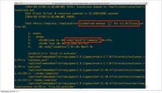 104
Wednesday, April 30, 14
 