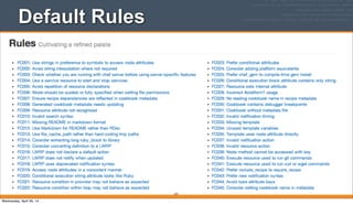 Default Rules
237
Wednesday, April 30, 14
 