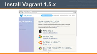 Install Vagrant 1.5.x
71
 