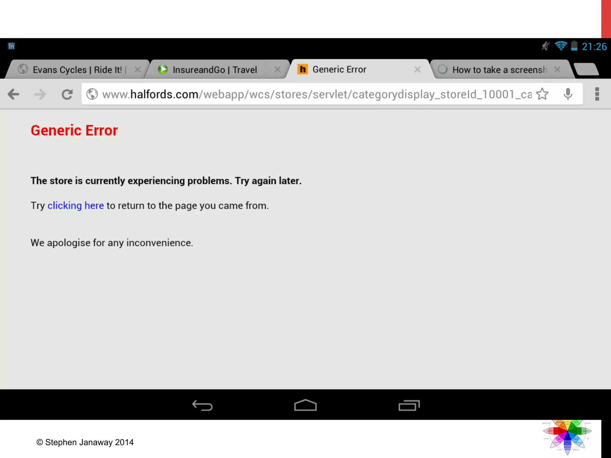 © Stephen Janaway 2014
 