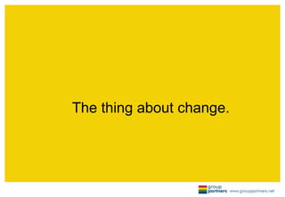 The thing about change.
 