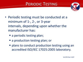 Testing and Certification of Consumer Products (English) | PPTX