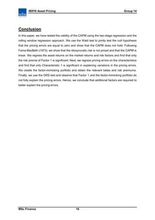 Testing and extending the capital asset pricing model | PDF