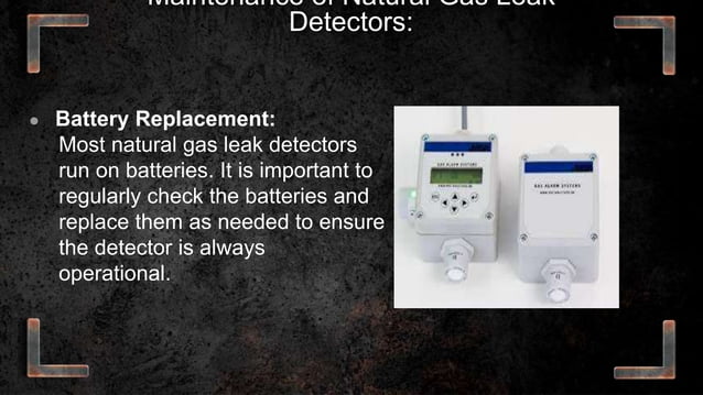 Testing and Maintenance of Natural Gas Leak Detector.pptx
