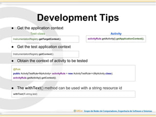 Testing android apps with espresso | PPTX