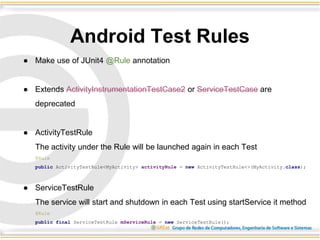 Testing android apps with espresso | PPTX