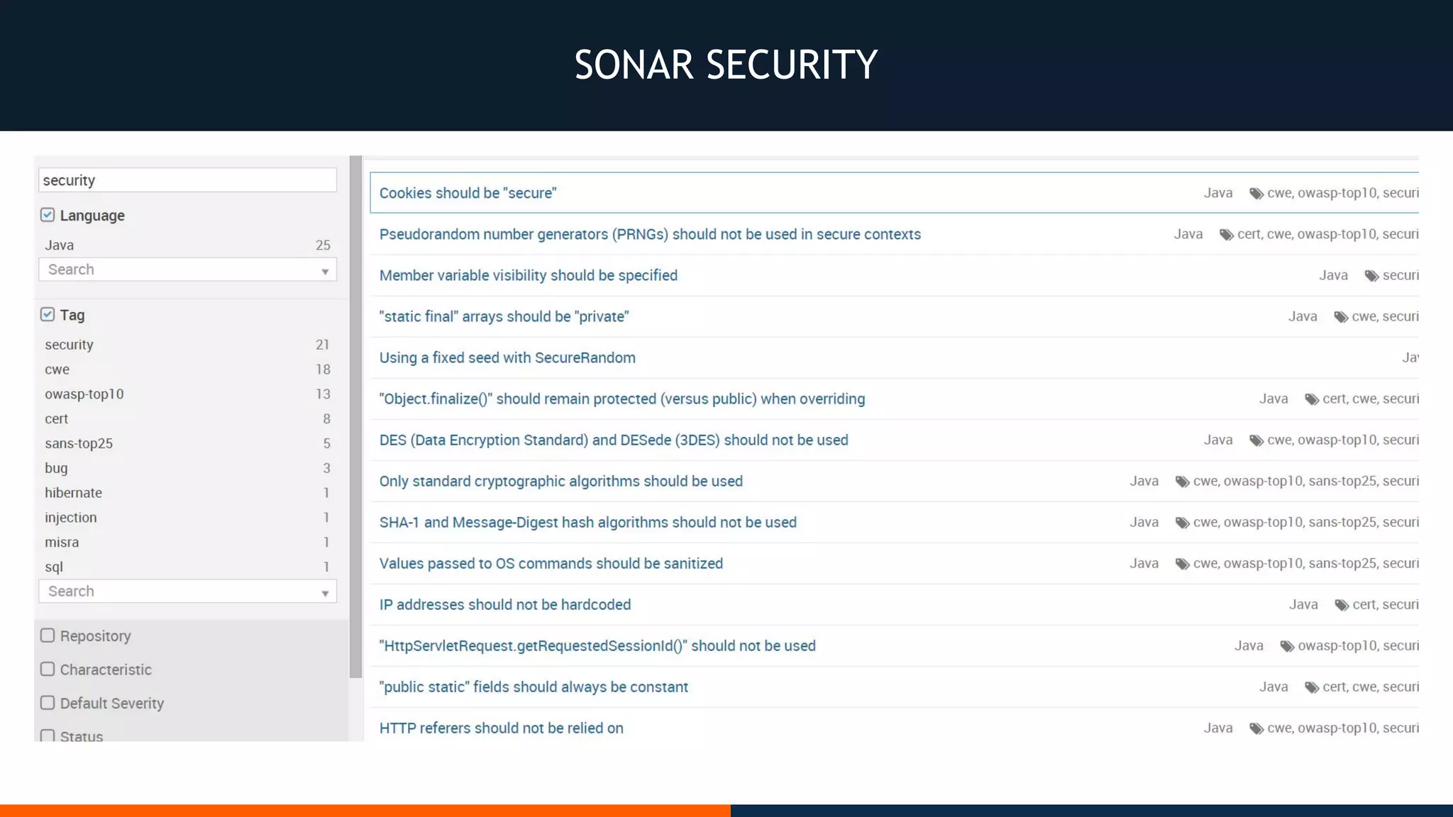 SONAR SECURITY
 